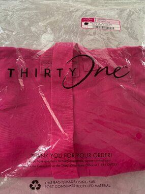 Thirty-One New In Bag Hot Pink Laundry Bag Perfect For College Students